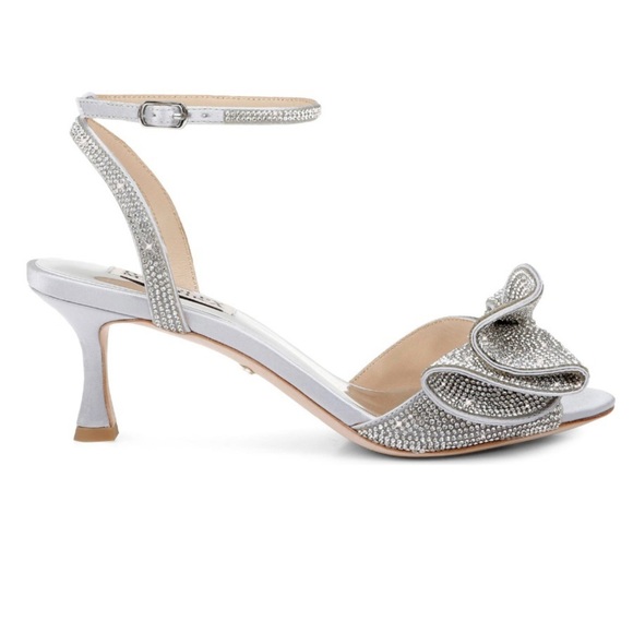 NIB - Badgley Mischka Remi Open Toe Kitten Heel - Size 8.5 - Picture 13 of 14